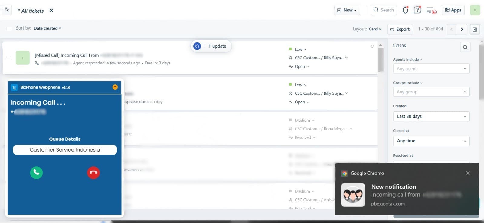 Freshdesk CTI